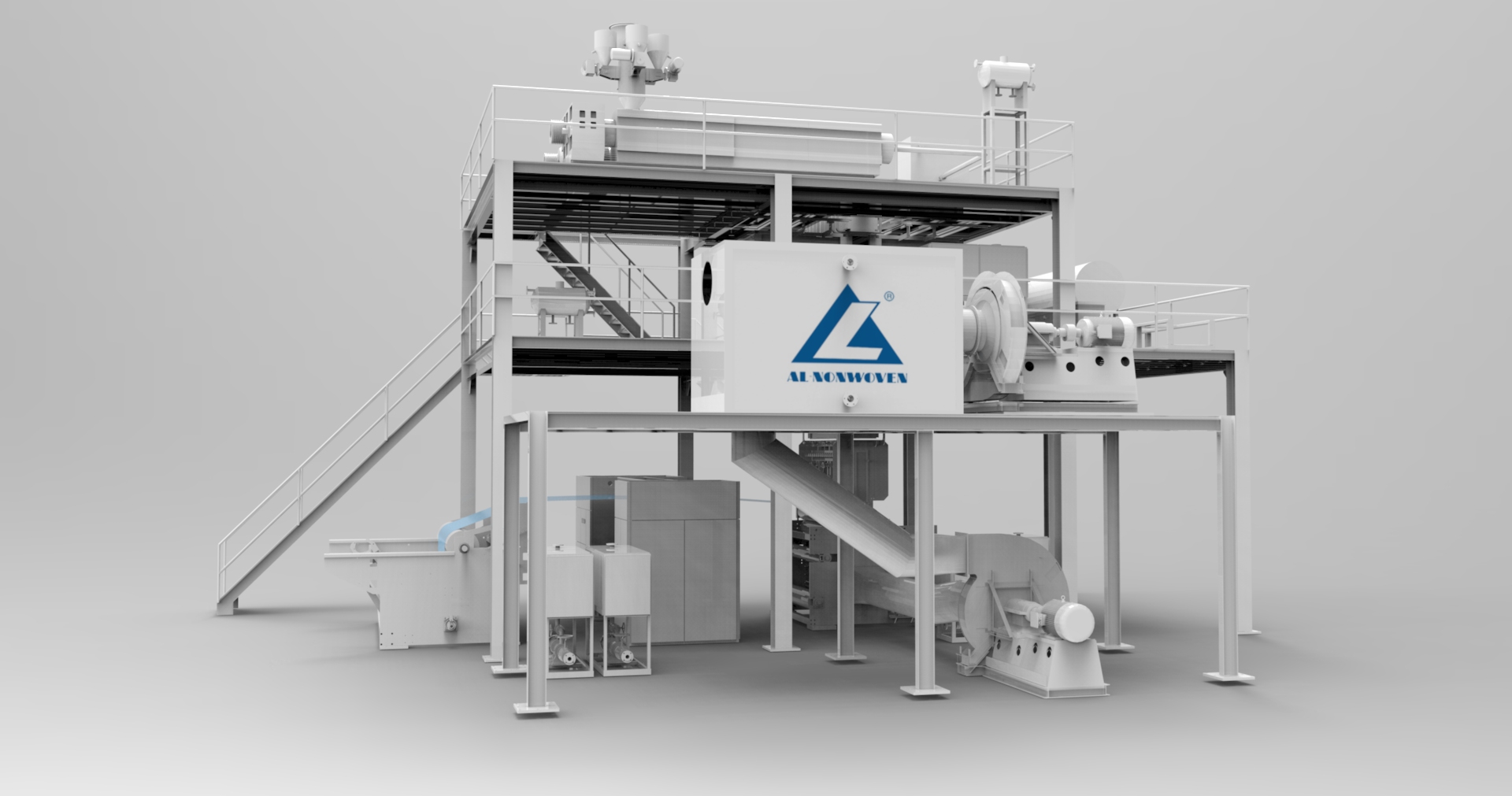 ALFN--4200mm pp纺粘无纺布制造机 